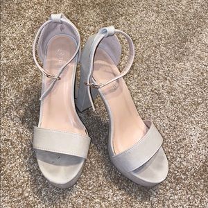 platform chunky heels